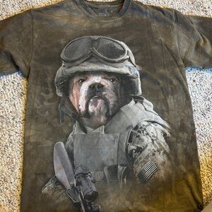 Military Dog Graphic T-Shirt